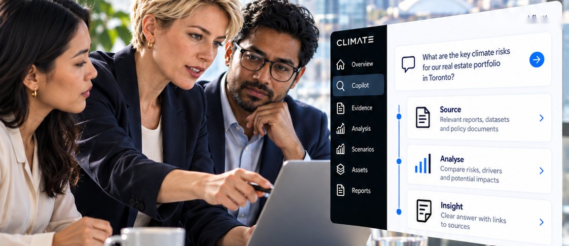 Consultants reviewing connected evidence